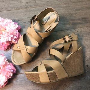 🔥SALE!! Kenneth Cole Reaction NWOT Leather Wedges